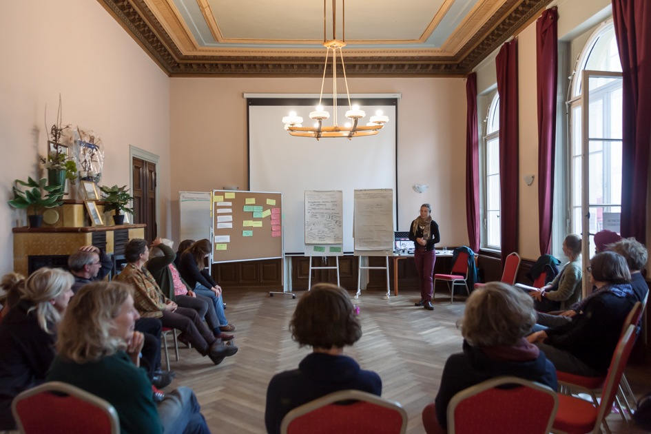 Gärtner*innen des SaatGut-Erhalter-Netzwerk Ost zum Netzwerktreffen © Sarah Trunk Fotografie