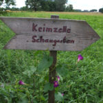 Schild Schaugarten © Keimzelle